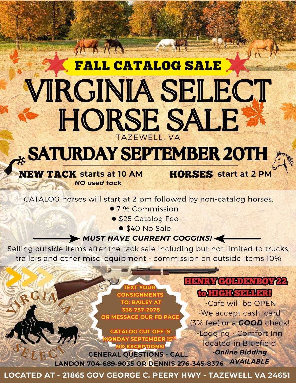 Fall Catalog Horse Sale