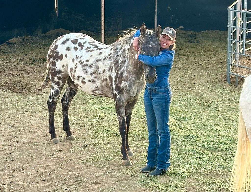 Black Leopard Trail & Pack Appaloosa Mare