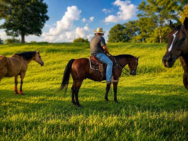 trail-riding-quarter-horse