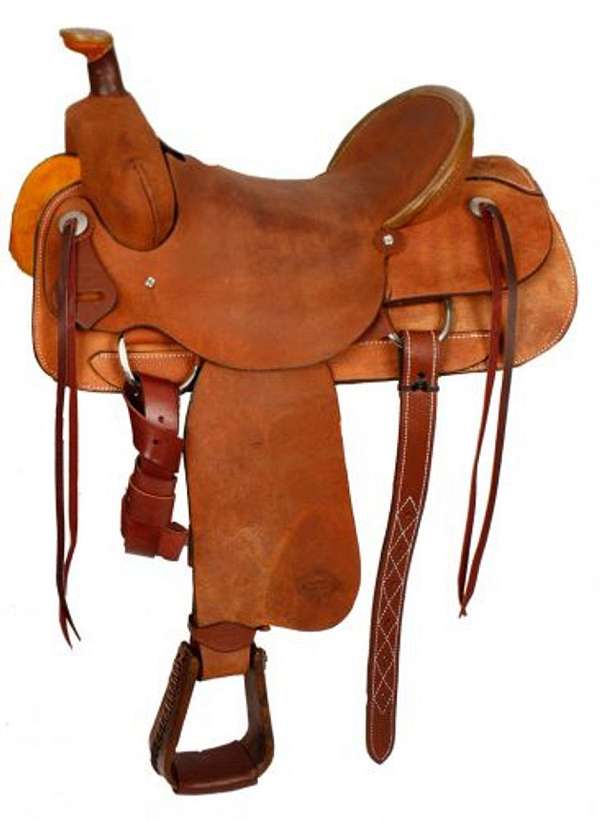 15", 16", 17" Showman™ Hard Seat Roping Saddle