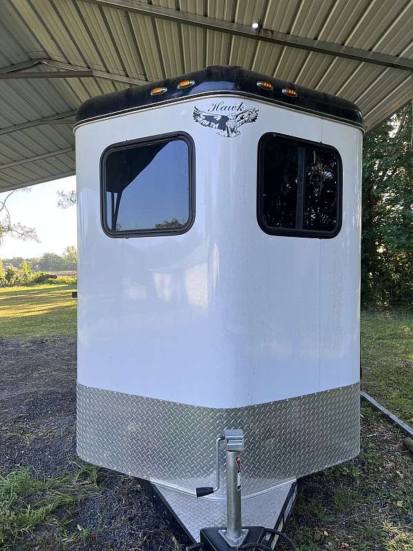 white-2021-horse-trailer